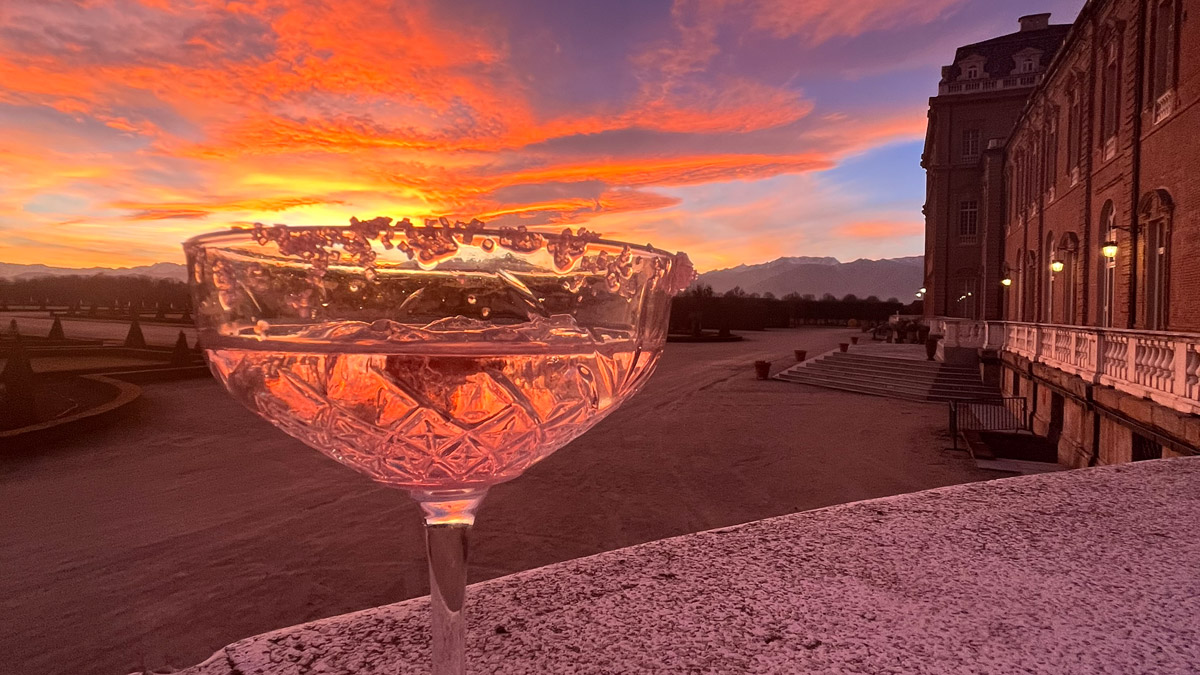 Apertivio al tramonto alla Reggia di Venaria